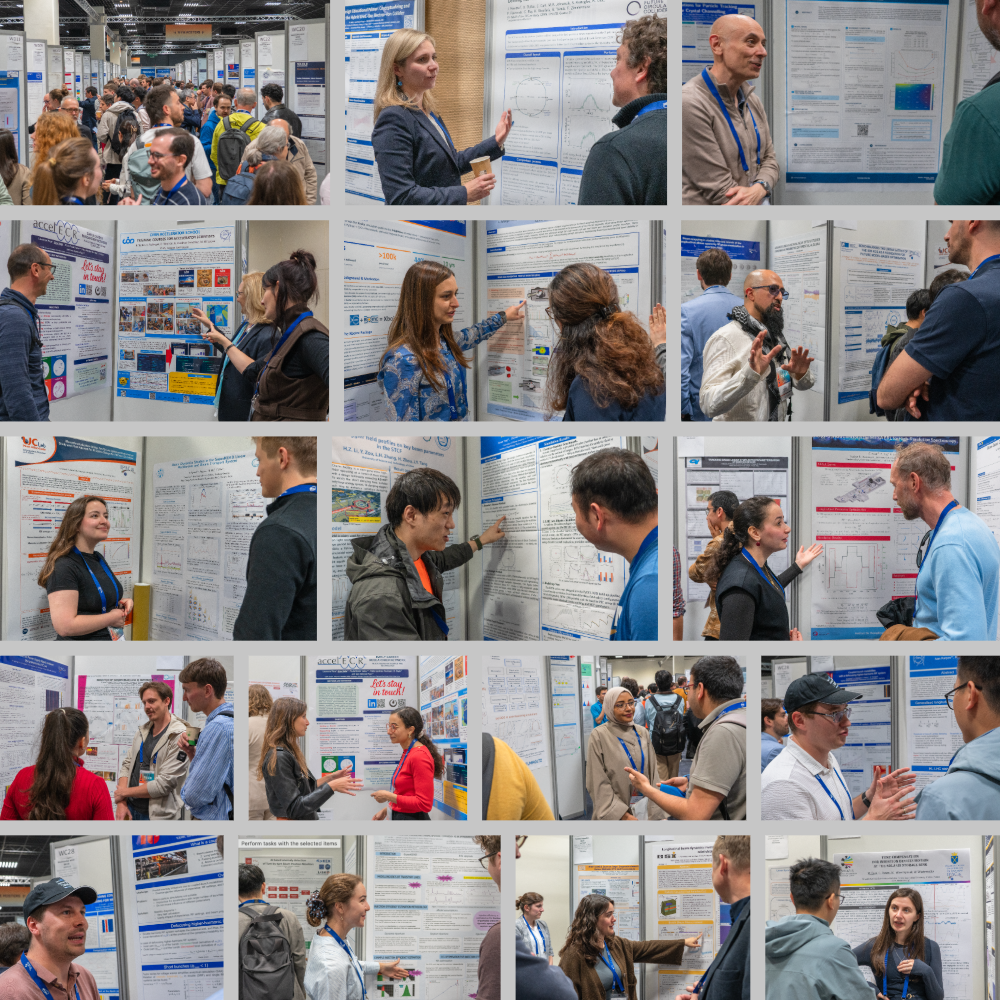 Some poster presentations from our CAS participants during IPAC26