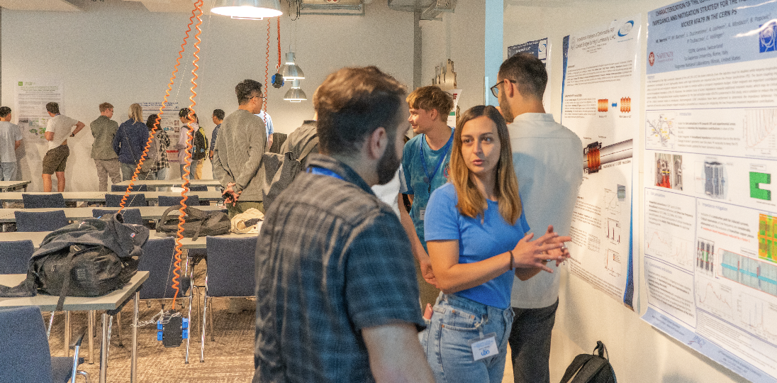 Participants during the poster session. Picture: Noemi Caraban / (CERN)
